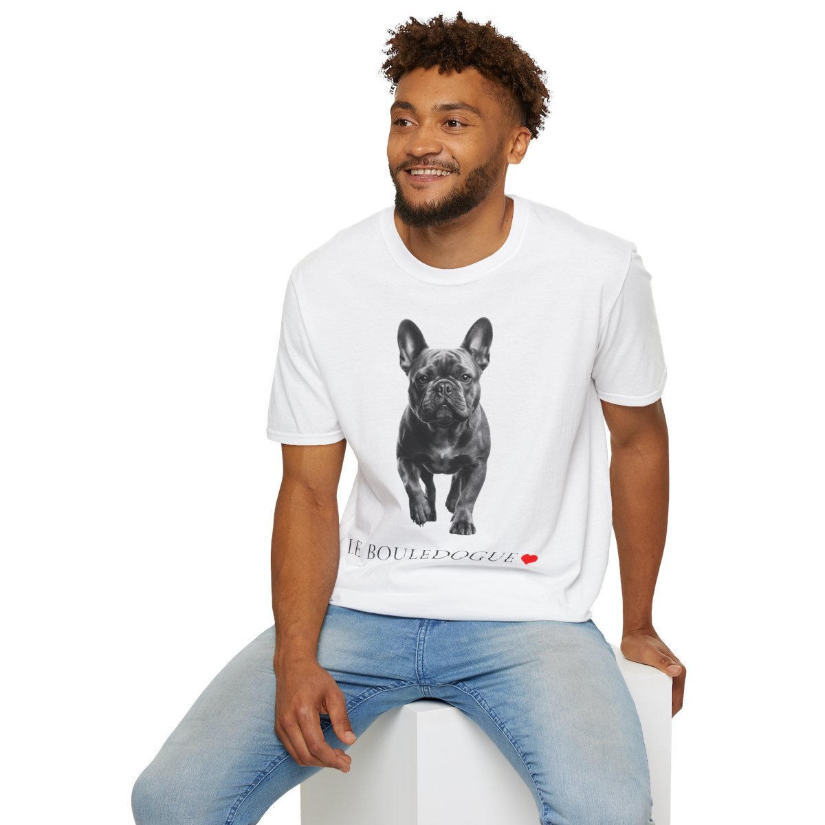 Franse Bulldog Portrait T-Shirt - Le Bouledogue