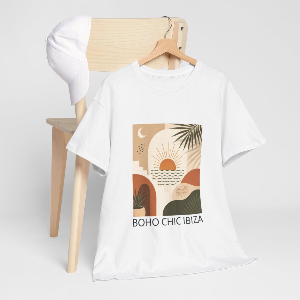 Boho Chic Ibiza Tee Retro Sunset Graphic T-Shirt
