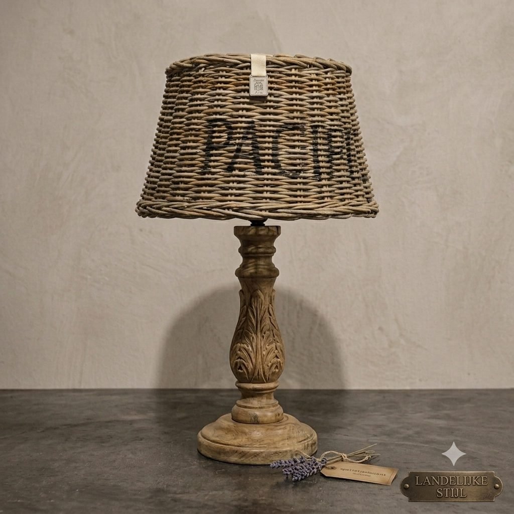 Rattan ‘Pacific’ Lampenkap – Landelijke Rivièra Maison (ca. 42 cm)